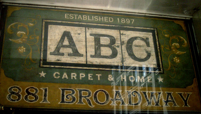 ABC sign